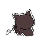 ブラックねこ ジュニア（個別スタンプ：32）