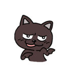 ブラックねこ ジュニア（個別スタンプ：36）