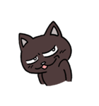 ブラックねこ ジュニア（個別スタンプ：38）