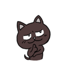 ブラックねこ ジュニア（個別スタンプ：39）
