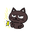 ブラックねこ ジュニア（個別スタンプ：40）