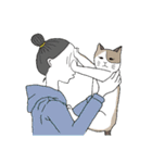 猫と私の日常（個別スタンプ：4）