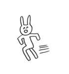 エンジョイうさぎ（個別スタンプ：2）