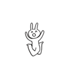 エンジョイうさぎ（個別スタンプ：4）