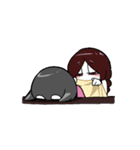 寝不足少女（個別スタンプ：8）