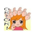 Half of girl（個別スタンプ：23）