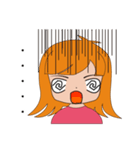 Half of girl（個別スタンプ：27）