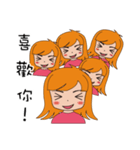 Half of girl（個別スタンプ：36）