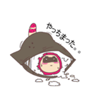ごろごろピンクとジジ（個別スタンプ：1）