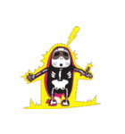 ごろごろピンクとジジ（個別スタンプ：13）