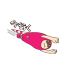 ごろごろピンクとジジ（個別スタンプ：16）