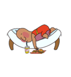 ごろごろピンクとジジ（個別スタンプ：23）