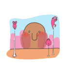 ごろごろピンクとジジ（個別スタンプ：24）