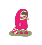 ごろごろピンクとジジ（個別スタンプ：27）