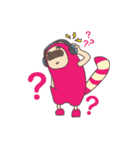 ごろごろピンクとジジ（個別スタンプ：37）