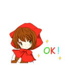 赤い頭巾の女の子！（個別スタンプ：2）