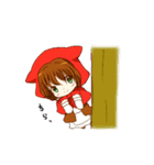 赤い頭巾の女の子！（個別スタンプ：12）