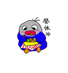 青ボタンインコスタンプ3（個別スタンプ：21）