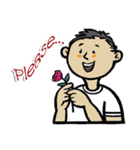 Dotty dream of soldier (English version)（個別スタンプ：31）