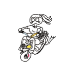 Those motocycle shut things（個別スタンプ：36）