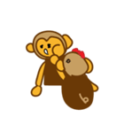働くサル男（個別スタンプ：36）