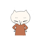 口下手猫さん（個別スタンプ：3）