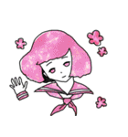 宇宙柄セーラー女子（個別スタンプ：3）