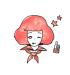 宇宙柄セーラー女子（個別スタンプ：6）