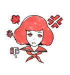 宇宙柄セーラー女子（個別スタンプ：7）