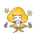 宇宙柄セーラー女子（個別スタンプ：14）