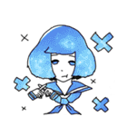 宇宙柄セーラー女子（個別スタンプ：28）