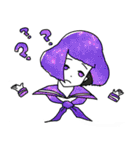 宇宙柄セーラー女子（個別スタンプ：34）