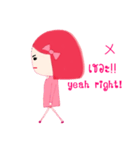 PinkyGirl（個別スタンプ：26）