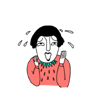 Strawberry woman always murmur.（個別スタンプ：3）
