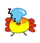 大きな脂肪の鳥（個別スタンプ：34）
