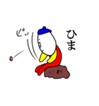 ヘンテコ赤白青（個別スタンプ：14）