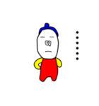 ヘンテコ赤白青（個別スタンプ：24）