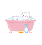 しろハムとにゃんこ 1（個別スタンプ：35）