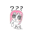 かわいこちゃんと時々にゃんこ先生（個別スタンプ：21）