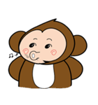 サル兄弟の生活（個別スタンプ：5）