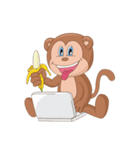 Monkey in April fool（個別スタンプ：16）