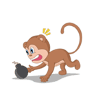 Monkey in April fool（個別スタンプ：18）