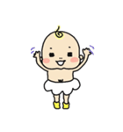表情豊かな赤ちゃん（個別スタンプ：3）