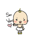 表情豊かな赤ちゃん（個別スタンプ：9）