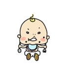 表情豊かな赤ちゃん（個別スタンプ：34）