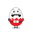 Funny Egg Emoticons（個別スタンプ：3）