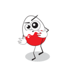 Funny Egg Emoticons（個別スタンプ：19）