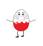 Funny Egg Emoticons（個別スタンプ：37）