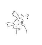 うさぎの「うしゃしゃん♪」（個別スタンプ：1）