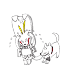 おかめ、ひょっとこ、きつねさん（個別スタンプ：8）